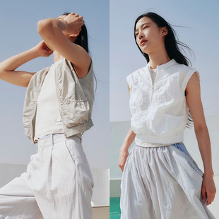 HOWL STUDIO设计师品牌清凉轻户外马甲无袖上衣女