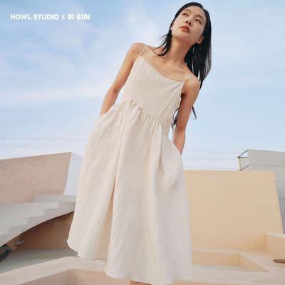 设计师品牌连衣裙A字长裙夏季