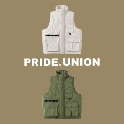 香港设计师户外工装羽绒马甲