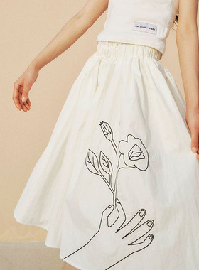 HOWL STUDIO设计师品牌限定艺术家DI UJDI联名系列疗愈花园半裙