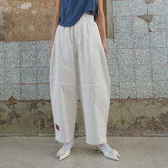 HOWL STUDIO香港设计师品牌松紧廓形弯刀裤
