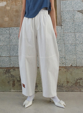 HOWL STUDIO香港设计师品牌松紧廓形弯刀裤