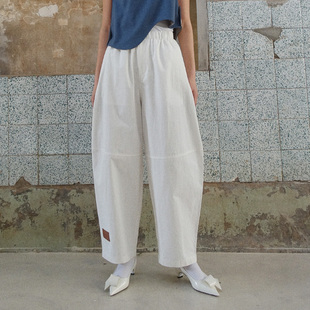 HOWL STUDIO香港设计师品牌松紧廓形弯刀裤