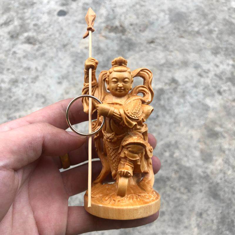 崖柏黄杨木雕电音三太子李哪吒中坛元帅太子爷实木家居摆件工艺品,家居饰品,木雕,淘宝优惠券,粉丝福利购,淘宝优惠卷