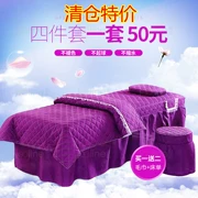 Màu sắc đẹp trải giường đẹp bốn mảnh thẩm mỹ viện cotton massage giường chăn quilt đặc biệt cung cấp vẻ đẹp khăn trải giường - Trang bị tấm