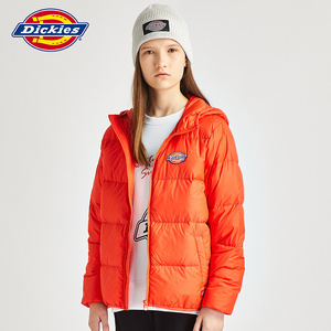 dickies儿童羽绒服男童羽绒服90白鹅绒保暖女童羽绒服连帽外套