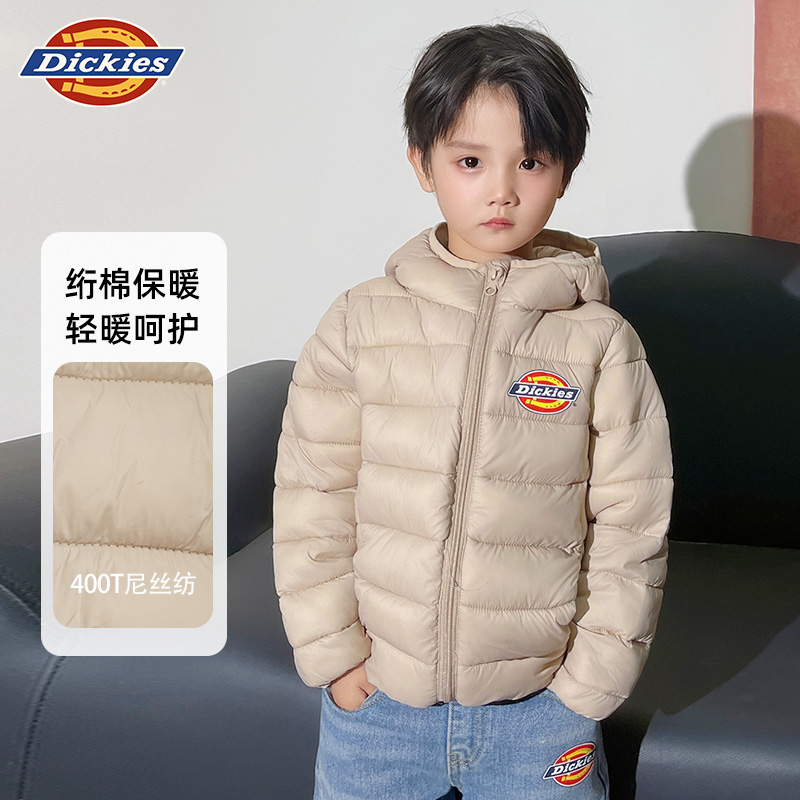 Dickies童装儿童秋冬季锁温保暖软糯糯连帽棉服外套休闲保暖冬日
