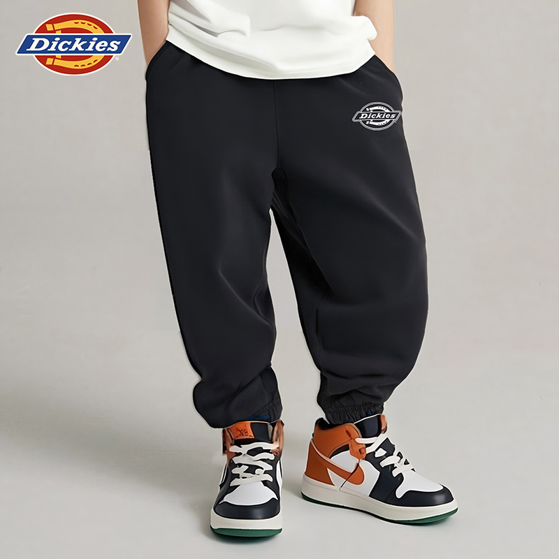 Dickies童装2025新款春秋款儿童休闲裤男童女童束脚裤宽松运动裤