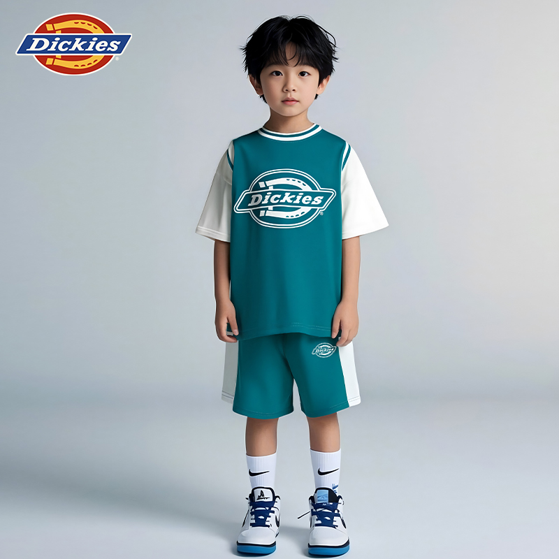 Dickies童装2025新款夏季两套装