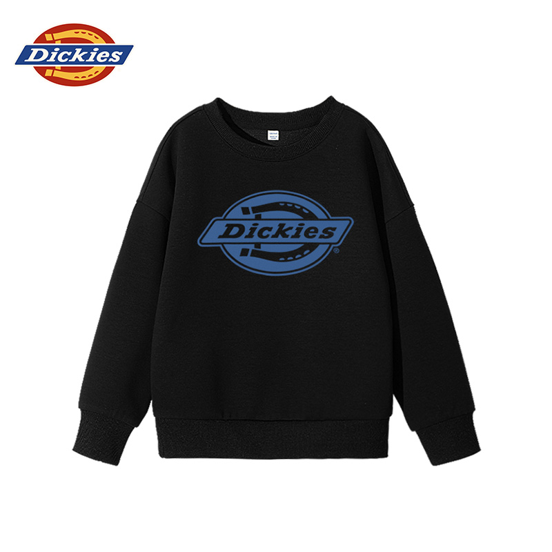 Dickies儿童圆领卫衣2025新版宽松舒适秋冬休闲运动男女同款大童