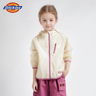 Dickies童装 儿童防晒衣男女童连帽外套防紫外线轻薄上衣 2025新款