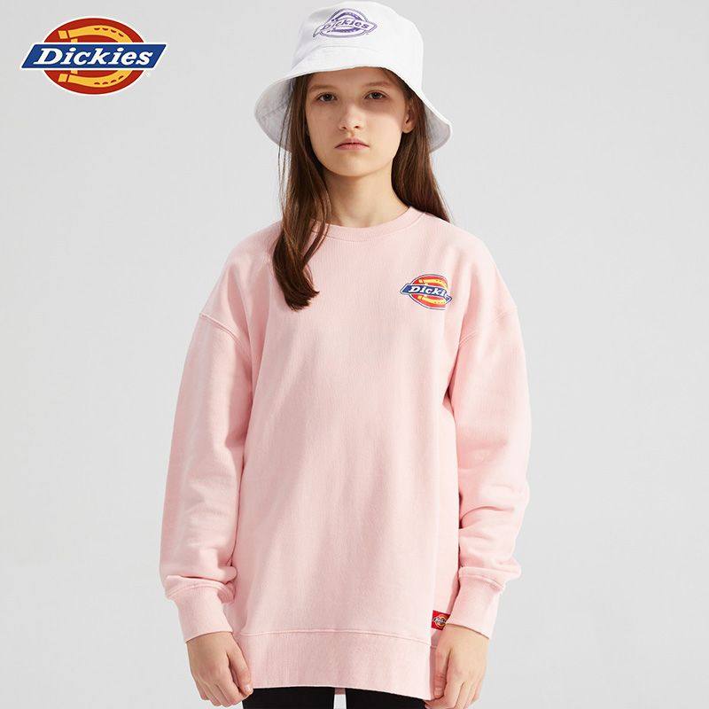 Dickies 儿童圆领卫衣纯色休闲套头卫衣中大童宽松款211K30LSD143