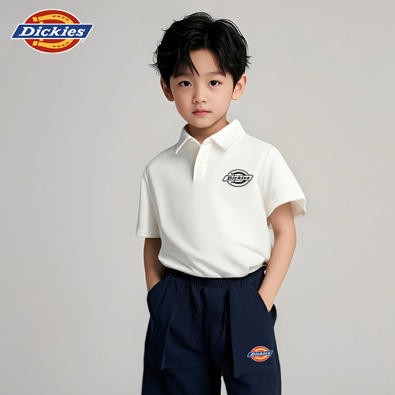 Dickies新款儿童POLO衫短袖T恤