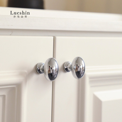 法式鸽子蛋实心纯黄铜柜门拉手