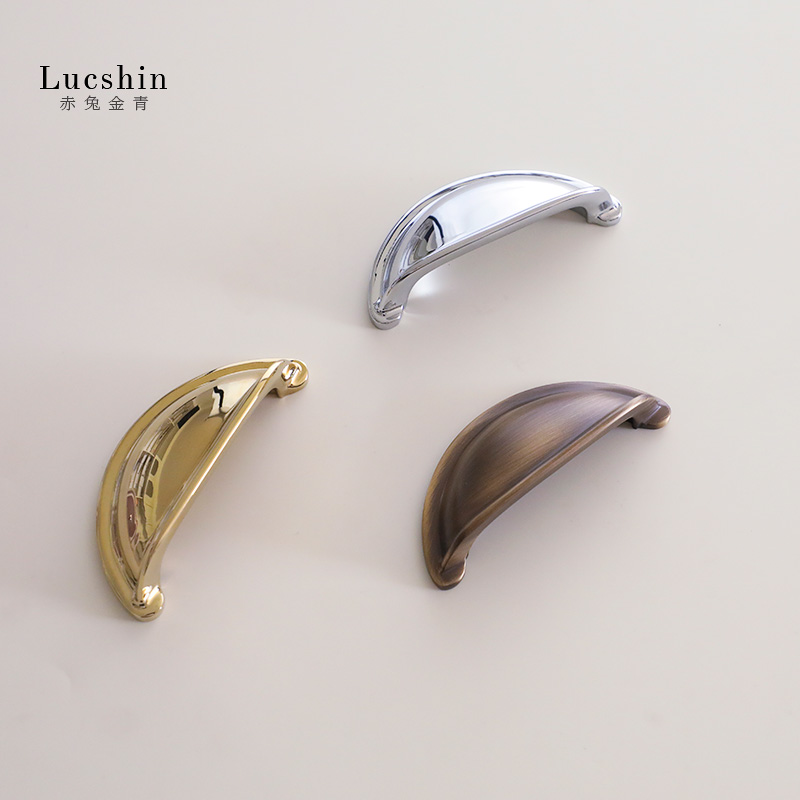 法式轻奢黄铜柜门拉手