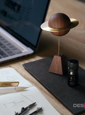 弦生活器物小行星扩香木精油香薰扩香器木制星球礼物家用卧室摆件