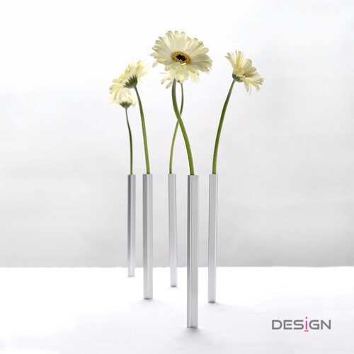 以色列Peleg Design 创意磁吸管状小花瓶五个装 现代桌面居家花器