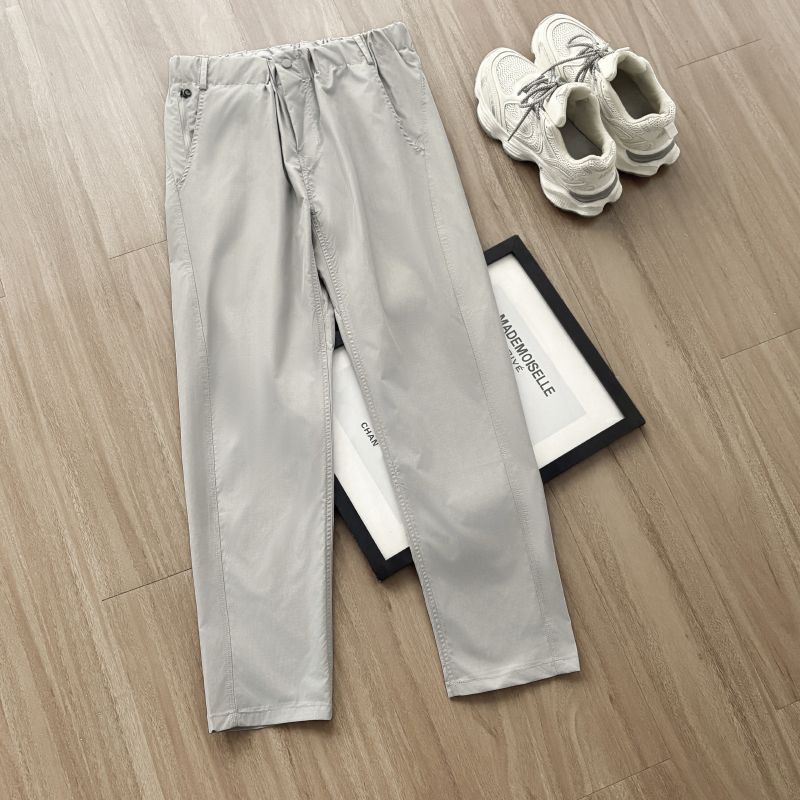 2025夏秋款系皮带裤微宽松锥形