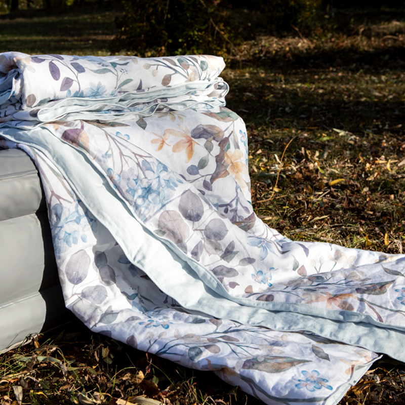 南麓的微光天丝亚麻桑蚕丝夏凉被