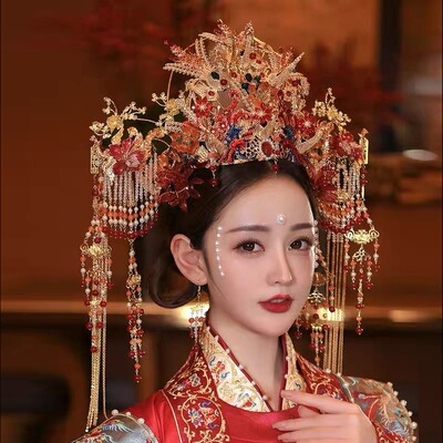 汉服婚礼新娘凤冠明制头饰皇后
