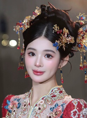 新款减龄新娘头饰秀禾服发饰