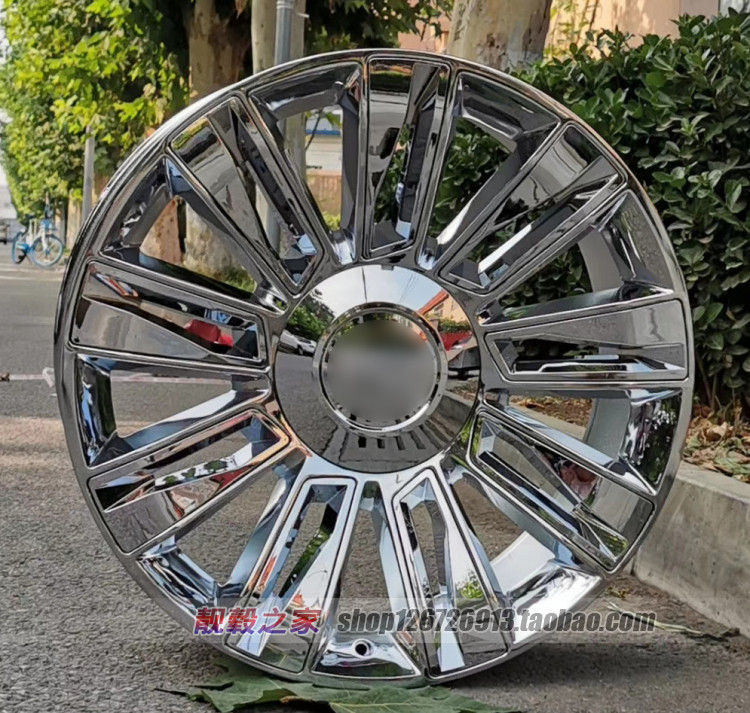 22寸适用于凯雷德轮毂 凯雷德ESCALADE 电镀改装轮毂钢圈