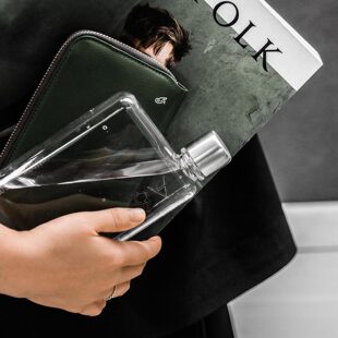 【memobottle Tritan A6】 创意扁平水壶 水瓶纸张水杯书型随手杯