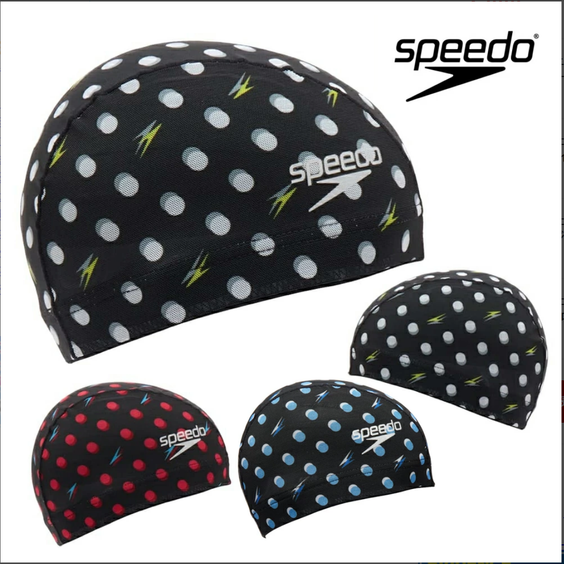 Speedo速比涛比赛训练网眼游泳帽男女情侣快速泳帽游泳帽SE12505