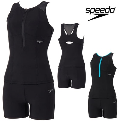 Speedo速比涛分体泳衣健身泳衣泳裤女士套装游泳衣泳装SFW32610