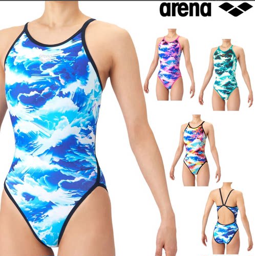 Arena阿瑞娜游泳连体女三角fina泳衣训练健身AQUA游泳装AS6SWM16L
