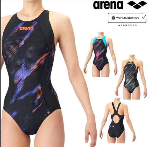 Arena阿瑞娜游泳连体女三角fina泳衣训练健身AQUA游泳装AS6SRC79L
