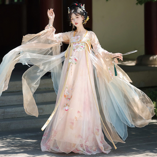 仙楚姬原创汉服【兔叨叨】唐制齐胸大袖襦裙汉元素仙气日常春夏款