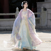 唐制渐变飘逸齐腰裙古风清冷仙气春夏新款 仙楚姬原创汉服 知意