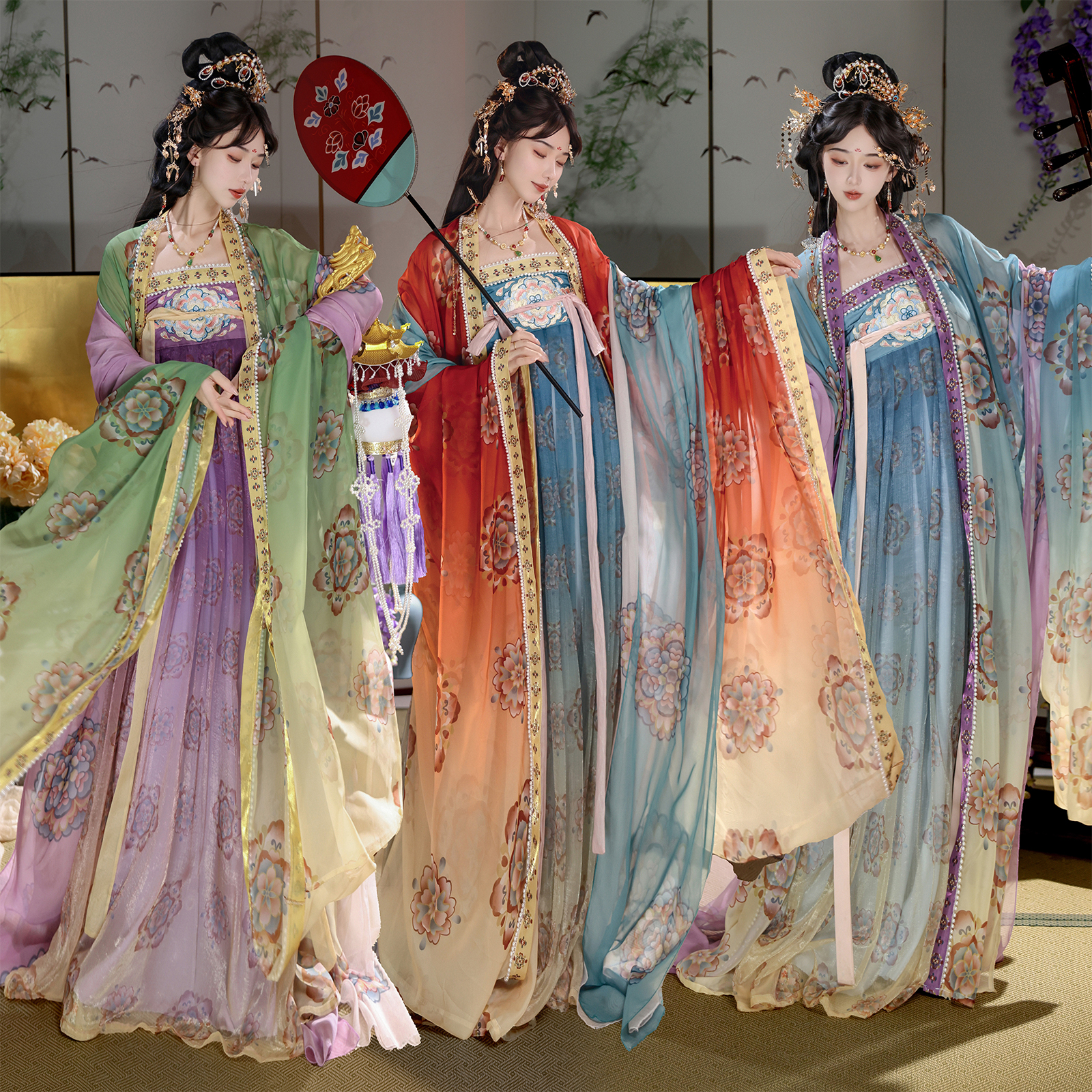 仙楚姬原创汉服【盛唐】唐制齐胸刺绣襦裙中国风日常仙气春夏款