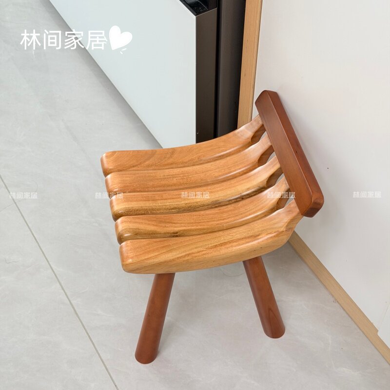 林间家居香蕉黄杨木凳子