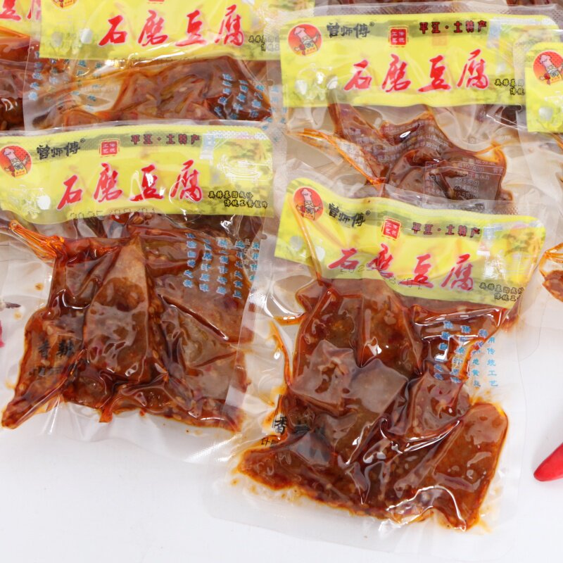 曾师傅石磨豆腐香辣麻辣豆干湖南平江特产酱干麻辣小吃休闲零食