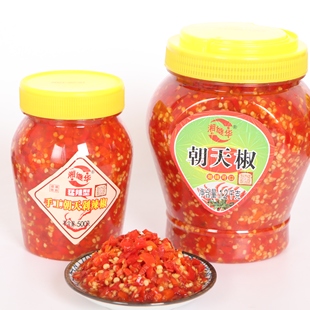 湘继华剁辣椒湖南特产朝天椒特辣鱼头剁椒炒菜下饭辣椒酱大瓶装