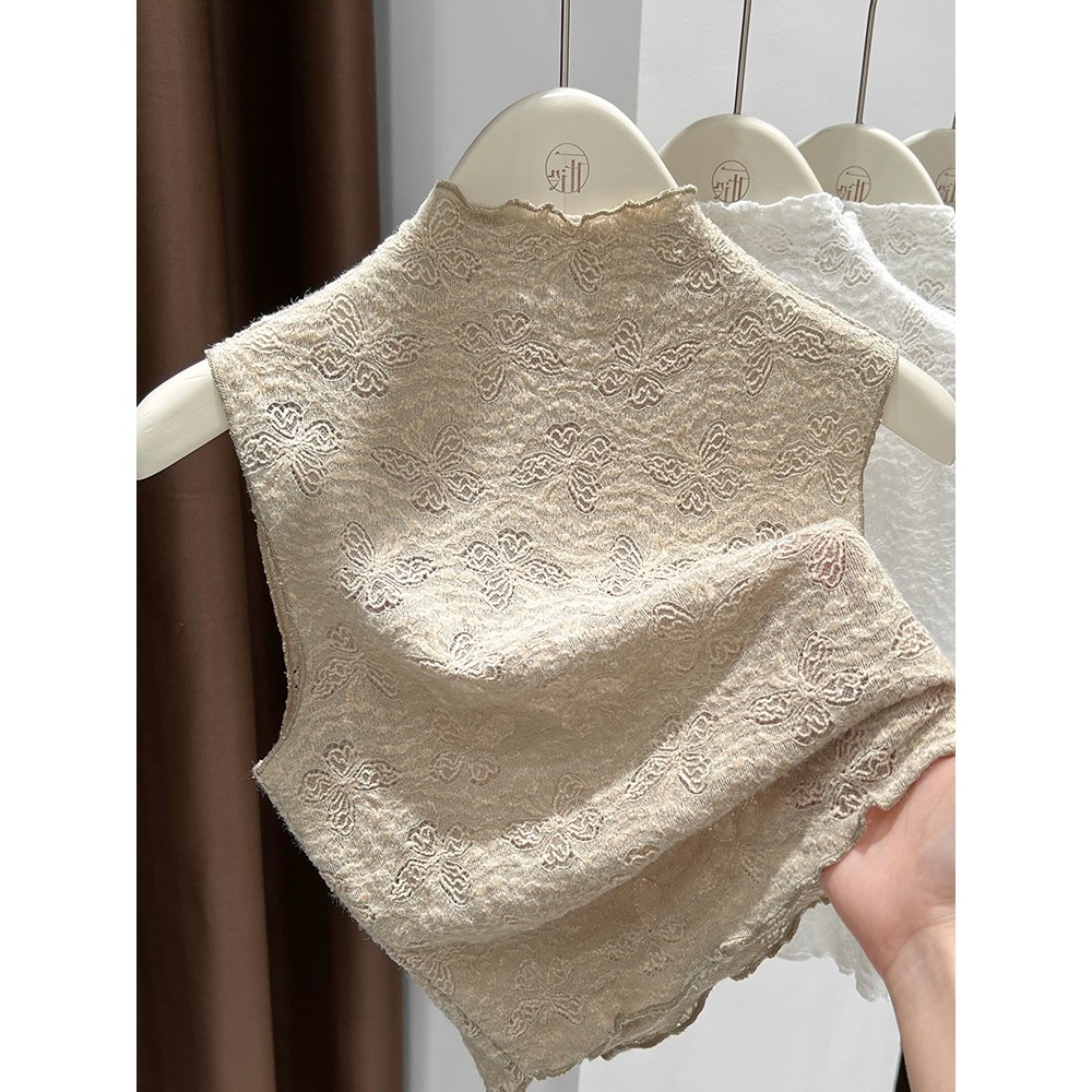 蕾丝花边领假领子叠穿女士