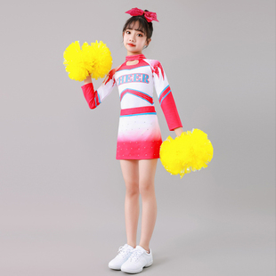 新款儿童演出服女童爵士舞服装少儿啦啦操练功服男女款健美舞蹈服