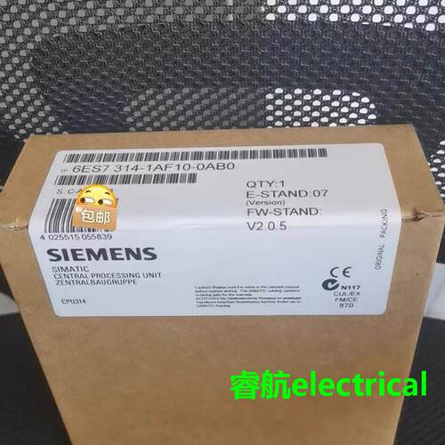 6ES7314-1AF11-0AB0西门子CPU314 MPI模块6ES7314-1AF10-0AB0全新