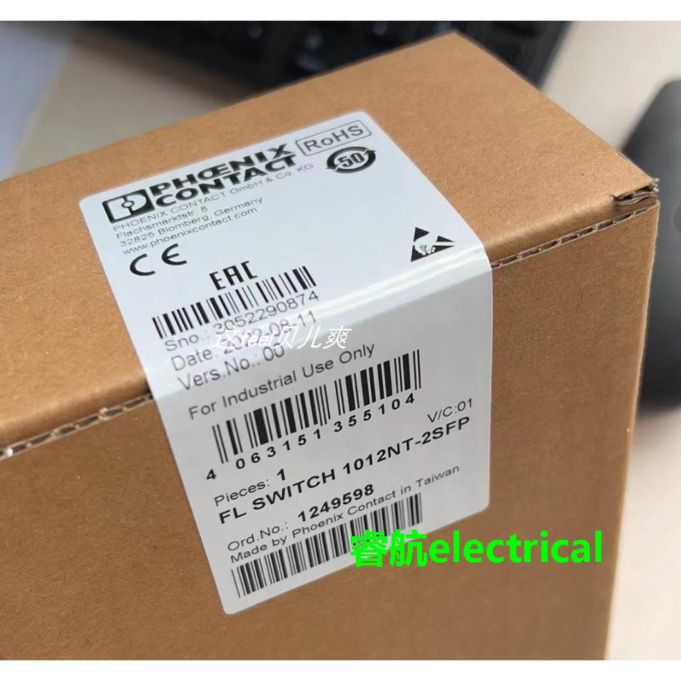 菲尼克斯FL SWITCH 1012NT-2SFP现货原装1249598超薄以太网交换机