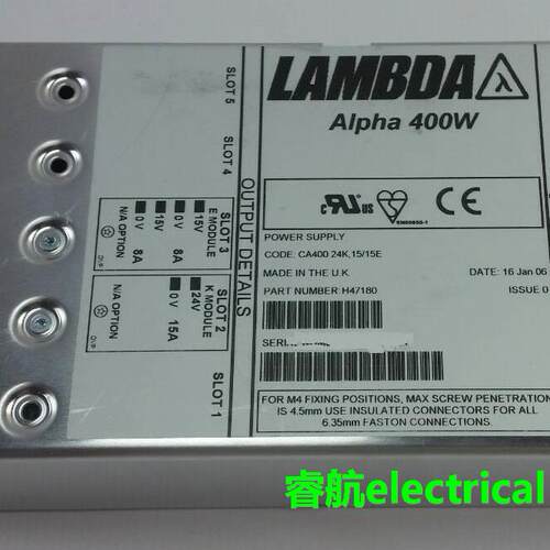二手拆机电源开关电源 alpha 400W h47180 ca400 24K, 15 / 15E议