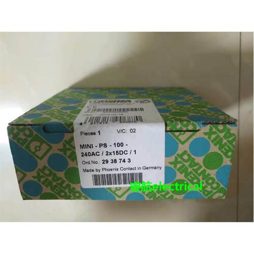 菲尼克现货电源MINI-PS-100-240AC/2X15DC/1原装凤凰2938743议价$