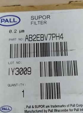 配件PALL 滤芯型号AB2EBV7PH4PES材质20in 02um2015年议价