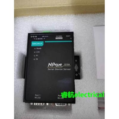 原厂 MOXA NPort 5210A RS-232 2口 串口设备服务器议价$