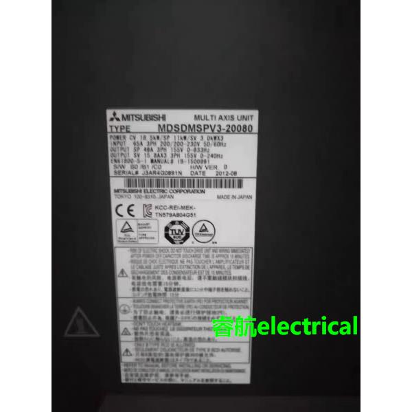 MDSDMSPV3F-10080 MDSDMSPV3 -20080 MDSDM2SPV3-16080 三菱议价
