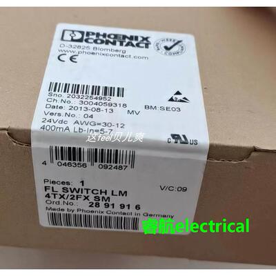 菲尼克斯原装现货FL SWITCH LM 4TX/2FX SM现货原装2891916议价$