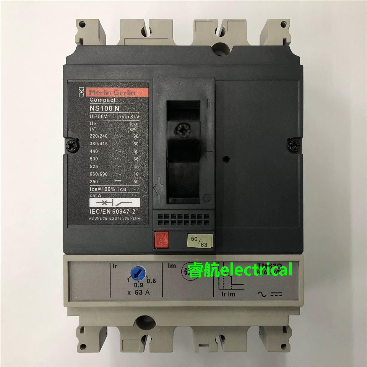 原装NS100N 3P 63A TM63D梅兰日兰空气开关塑壳式断路器议价$