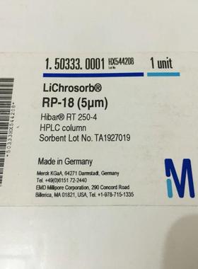 配件默克色谱柱 1503330001 LiChrosorb RP-18 Hibar RT 2议价