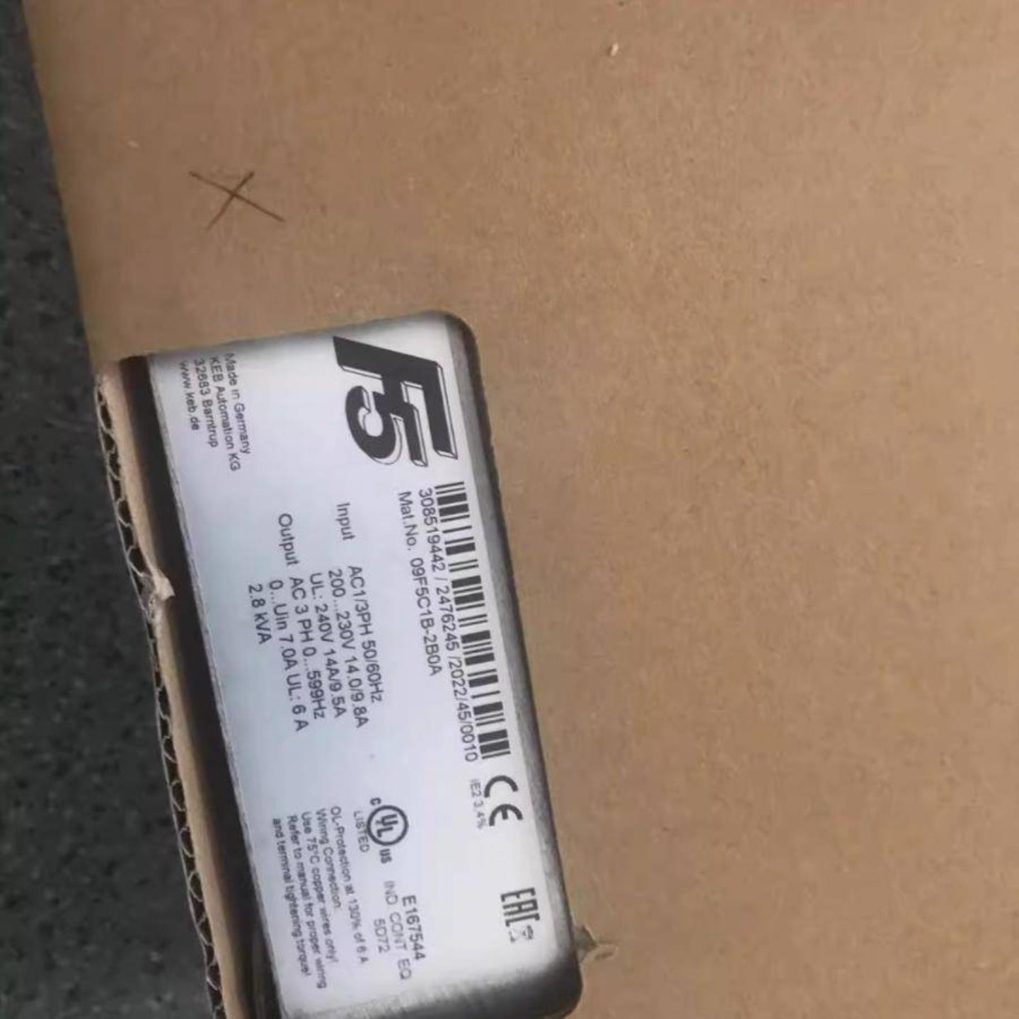 配件全新原装德国KEB科比变频器E2F5SBD32EC5060HZ400V议价议价